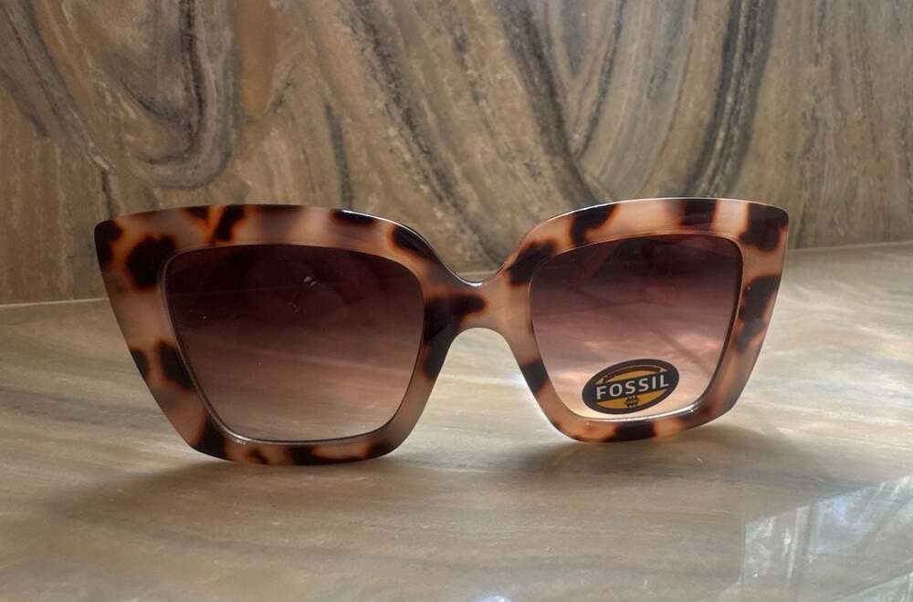 Fossil FW223 Tortoise Shell Oversize Cat Eye Sunglasses